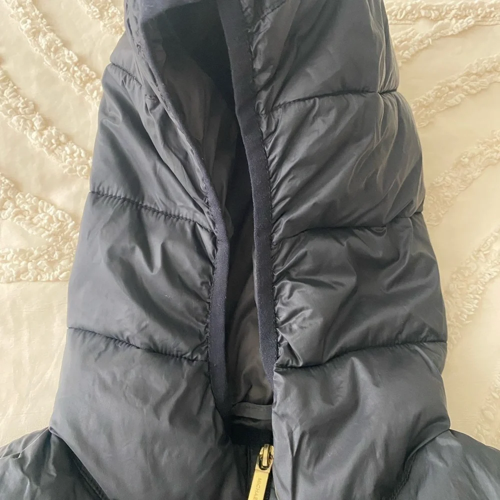 Michael Kors Black Quilted Puffer Coat XS